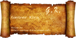 Gantner Kira névjegykártya